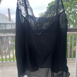 Diane von Furstenberg Black Lace Camisole